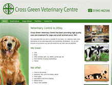 Tablet Screenshot of crossgreenvetsotley.co.uk